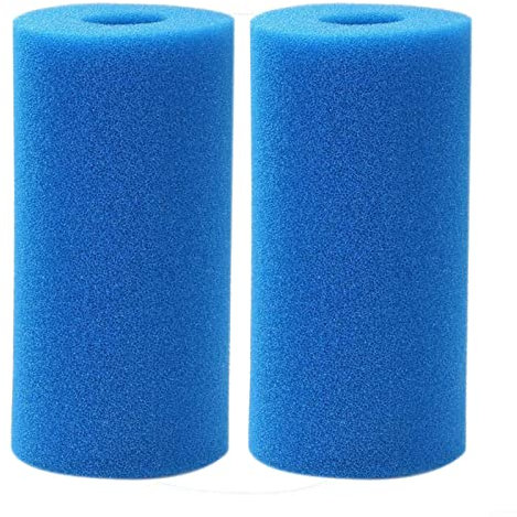 Lot de 2 cartouches de filtre en mousse pour piscine pour Intex Type B, 14,5 x 4,5 x 25,4 cm