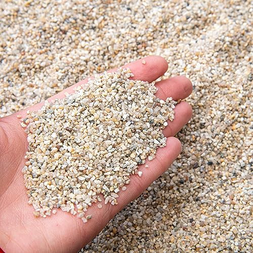Natural Colour Silica Sand - COARSE Grain 1mm-2mm | Ideal for Aquariums, Arts and Crafts, and Gardening Soil (2KG)