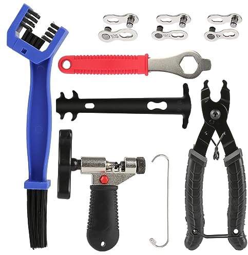 YONGQING Fahrradkette Werkzeugsatz, Fahrradkette Tool Kette Entferner Kette Link Zange, Kette Reparaturwerkzeug Cutter, Fahrrad Link Zange, Kette Inspektion Bremssattel für Straße Mountain Fahrrad
