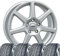 4 Winterräder Winterkompletträder Tallin 7x17 ET 40 5x112 Brillantsilber mit 225/45 R17 91H CON WinterContact TS 870 FR Evc kompatibel mit VW Touran Scirocco Passat Jetta Golf VIII Golf VII Golf VI G