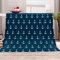Anker Kuscheldecke Flauschig Decke 220x240cm, 3D Anker Fleecedecke Weich Sofadecke Warm Bettdecke Decken Wohndecke Tagesdecke Sofaüberwurf Schlafdecke Couchdecke Bettüberwurf,A700