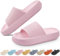 BHFRGAS Cloud Sliders Women Men，Cloud Slippers with Thick Outsole，Non-Slip Soft Summer Mens Womens Slippers Flip Flops，Shower Bathroom Slippers Pillow Slides for Beach,Pool and Outdoor，Pink,6-7 UK