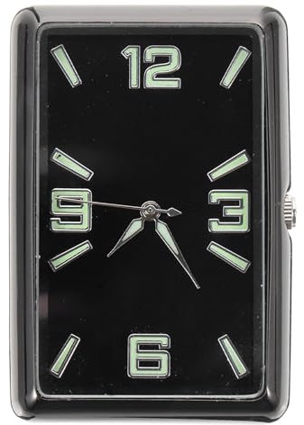 iplusmile Auto Dashboard Uhr Mini Analog Uhr Leichtes Design Auto Armaturenbrett Dekor Für Büro Und Zuhause