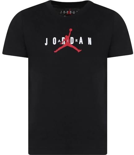 Jordan Kurzarm-T-Shirt für Kinder, Jumpman Graphic, Schwarz