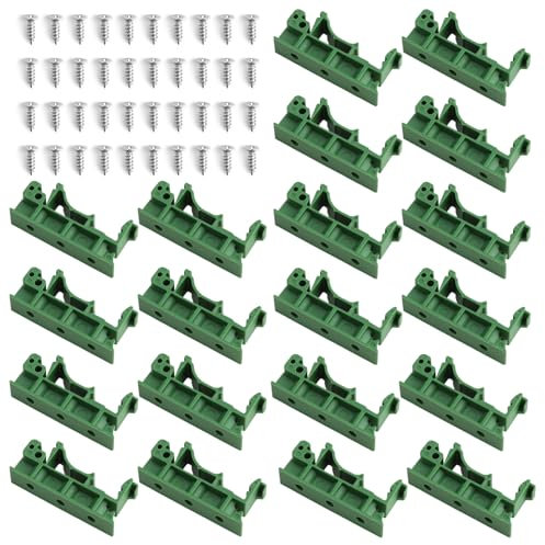 PCB Board Halter C45 DIN Schiene Halterung Adapter PCB, 20 Stück 43mm Adapter Für DIN-Schiene C45 Leiterplatten Halterung Halter Sichern Und Halten Von Leiterplatten Oder Elektronischen Schaltgeräten