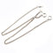 Montesy Men Double Albert Chain Pocket Watch Curb Link Antique T-Bar Watch Chain for Pocket Watch Keys Pendants