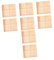 VILLCASE 8 Stück Aufbewahrungsbox Aus Holz Holzhalter Holzornamente Kosmetik Organizer Vier Gitterhalter Holzbehälter Für Zuhause Holzaufbewahrung Holz Organizer Holzdekor