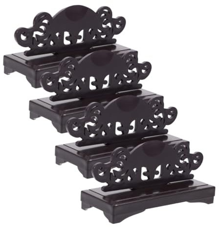 MUSISALY 4pcs Folding Fan Display Stand Plastic Fan Holder Bracket for Home Decor Display Base