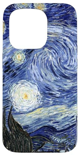 Classics of Art History Cases iPhone 15 Pro Hülle - Van Gogh 'Sternennacht' Gestaltung - Polycarbonat & TPU - Blau