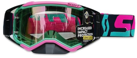 OLYSPM Motocross Brille,UV-Schutz Winddichte Staubdichte MTB Brille mit Nasenschutz,3-Lagige Schaumpolsterung,Geeignet für Motorrad,MTB,ATV,UTV,Offroad,Rennräder