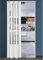 SAFWELAU Scheunentür Faltschiebetür Aluminium-Akkordeontür, Temporärer Tür-Raumteiler für Küche, Waschküche, Badezimmer, Klarer Innenraum mit Falttüren(34x80in(86x203cm))