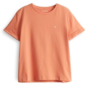 OPUS Damen Kurzarmshirt | T-Shirt SERZ Regular aus Organic Cotton Pale orange, 36