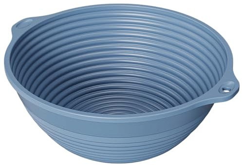 byepica Saladier pliable en silicone, bol mélangeur pliable de 22 cm pour voyage, camping et pique-niques, récipient alimentaire extérieur peu encombrant avec poignées