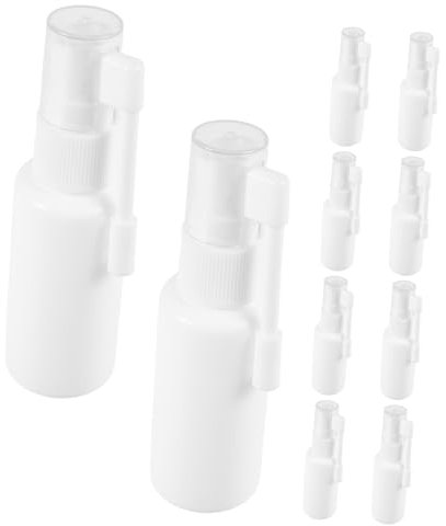 VALICLUD 10 Stück Nachfüllbare Nasenspray Flaschen 30 Ml Hdpe mit Drehkopf für Nasenpflege und Orale Anwendung Praktische Leere Sprühflaschen zum Teilen mit Familie und Freunden
