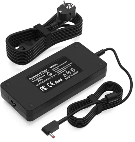 Chargeur 180W pour Acer Nitro 5 7 AN515-44 AN515-51 AN515-55 AN517-51 | Compatible avec Acer AN715-52 V15 V17 Predator Helios 300 500 Ordinateur Portable de Jeu G3-571 G3-572 PH315-52 Alimentation