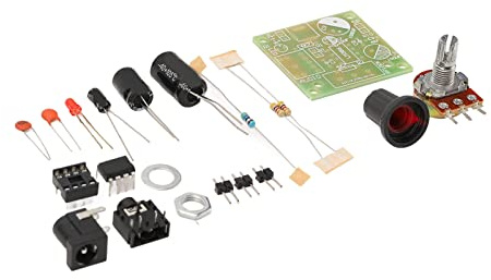OVAQUIXI LM386 Audio Amplifier Kit, Electronic Module Board with Power Indicator Light Suitable for Speaker Super Mini