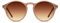 KOMONO Devon Sahara Unisex Runde Cellulosepropionat-Sonnenbrille für Damen und Herren mit UV-Schutz und kratzfesten Gläsern