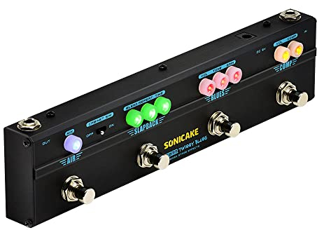 SONICAKE Pedale Multieffetto per chitarra Vintage Blues Retro Rock Tone Dumble Overdrive Delay Compressore Riverbero Cab Simulator Twiggy Blues