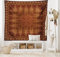 ABAKUHAUS Jahrgang Wandteppich, Spitze aus Weiches Mikrofaser Stoff Waschbar ohne Verblassen Digitaldruck, 150 x 110 cm, Orange Braun