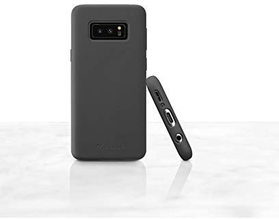cellularline Sensation Backcover Soft Touch Silikon Case - Weiche Kratzfeste Microfaser Innenseite - Passend für: Samsung Galaxy S10e schwarz
