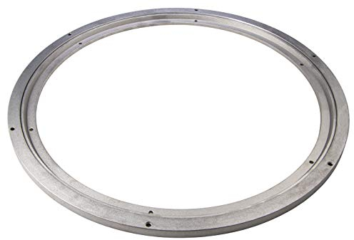 Gedotec Schwerlast-Drehbeschlag 360° Drehscheibe drehbar Ø 450 mm | Drehteller Stahl silber | Druckkugellager Tragkraft 350 kg | Dreh-Ring zum Schrauben für Möbel - TV uvm. | 1 Stück - Drehkranz Küche