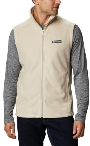 Columbia Men's Steens Mountain Vest, Fleece Gilet Vest, Ancient Fossil, L