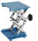 Labor Hebebühne Blau Galvanisiertes Aluminium Labor Hebeplattform Ständer Rack Scissor Jack Lifter (150 * 150 * 250mm)