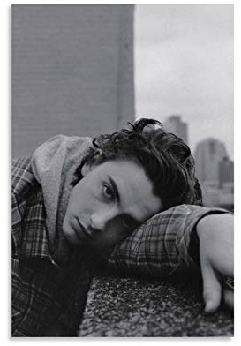 YANDING Timothée Chalamet Poster, dekoratives Gemälde, Leinwand, Wandkunst, Wohnzimmer, Poster, Schlafzimmer, Malerei, 30 x 45 cm
