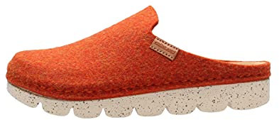 GRUNLAND POFF CI2777 ARANCIO CIABATTA FELTRO CON ZEPPINA GOMMA CM.2 (numeric_38)