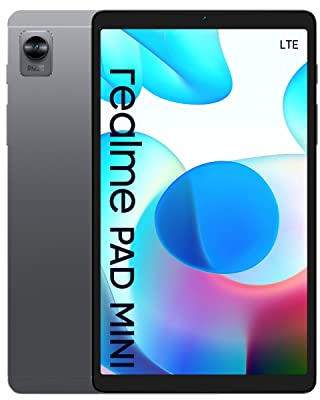 Realme Pad mini LTE 4+64 ,Mega Batería de 6400 mAh ,Pantalla grande de 8,7 ,Potente procesador Unisoc T616 ,Diseño de una sola pieza de aluminio de 7,59 mm ,Carga rápida de 18 W ,grigio EU tablet