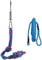 Spring Pole Dog Rope Toys and Big Spring Pole Kit - Interactive Tug Toy for Small to Large Dogs, Tug of War, Bite Training, Outdoor Hanging Exercise (Blue)