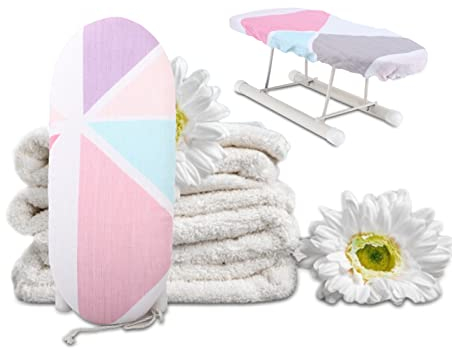 Mini Planche à Repasser Portable légère,Table Repassage Voyage, Planche à Repasser de Table, Petite Planche à Repasser de comptoir de 10,2 Pouces avec Pieds pliants, réglable en Hauteur