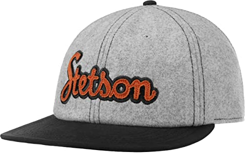 Stetson Cappello Soft Flat Brim Uomo - Berretto Baseball con Visiera, Fodera, Fodera Inverno Autunno/Inverno - Taglia Unica Grigio