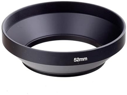 Metal Lens Hood Wide-Angle 49mm 52mm 58mm 55mm 62mm 67mm 72mm 77mm 82mm Camera hood (Size : 52mm, Color : Wide-Angle hood)