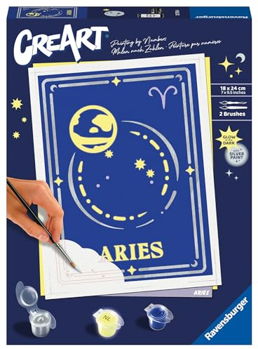 Ravensburger CreArt 23736 Bélier Peinture par numéros pour adultes avec pinceaux et peintures acryliques, cadeau pour femmes et hommes, peinture pour adultes