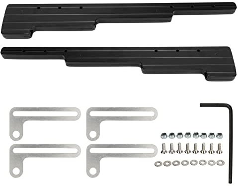 Zündkerzen-Kabelbaum-Halter, Aluminiumlegierung, Draht-Webstuhl-Halter-Set, Zündkerzen-Kabelbaum-Halter, Draht-Webstuhl-Trennhalter, Ersatz für SBC BBC SBF 302 350 454 V8-Motor(Schwarz)
