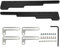 Zündkerzen-Kabelbaum-Halter, Aluminiumlegierung, Draht-Webstuhl-Halter-Set, Zündkerzen-Kabelbaum-Halter, Draht-Webstuhl-Trennhalter, Ersatz für SBC BBC SBF 302 350 454 V8-Motor(Schwarz)