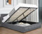Ottoman Bed Super King Bed Frame, UKFR Linen Fabric Dark Grey Upholstered Ottoman Storage Bed With Gas Lift End Opening Wooden Slats With Storage Bed (6ft Super King 190 x 214, No Mattress)