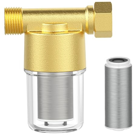 1/2 Wasserfilter Für Wasserhahn, Schiffstank Wasserfilter, Wasser Vorfilter, Wasserfilter Filterkombination, Sedimentfilter Geeignet für Duschköpfe, Warmwasserbereiter, Wasserreiniger