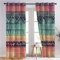 SZLYZM Boho Ethno Vorhänge, Verdunklungsvorhänge mit Muster Tribal, Vorhang Blickdicht mit Ösen, Gardinen für Wohnzimmer Schlafzimmer Kinderzimmer Deko 2er Set - 175x140 (H X B)