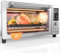 Nuwave Bravo Pro Friggitrice ad aria per forno, forno a convezione 12 in 1, super convezione più veloce e croccante, forno per pizza personalizzabile, 50°-450°F, ultimo intervento PFAS, 21QT, acciaio