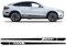 2 Stück Tür Seitenstreifen Rock Aufkleber Edition 1 AMG Aufkleber, für Mercedes Benz GLC Klasse X253 C253 Coupe GLC 250 300 63 Zubehör