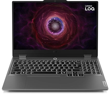 Lenovo LOQ 15,6 FHD 144Hz Gaming Notebook Ryzen 7 7435HS 16GB RAM 512GB SSD NVIDIA GeForce RTX 4050 Luna Grey - Ryzen 7 7435HS (Octa-Core) - Nvidia GeForce RTX 4050-15,6 FHD Display - 16