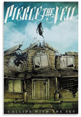 AYUBQ Pierce The Veil Poster, Raumdekoration, künstlerisches Poster für Zimmer, ästhetische Leinwand, Wandkunst, Schlafzimmerdekoration, 30 x 45 cm, ungerahmter Stil