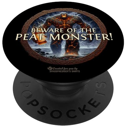 Whisky Insider Design Beware of the Peat Monster Whisky PopSockets Adhesive PopGrip