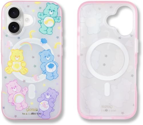 Sonix x Care Bears Handyhülle für iPhone 16, kompatibel mit MagSafe, 3 m Falltest, Care Bears Pastell