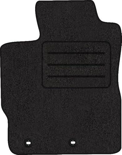 Fußmatten Velours Autoteppich passend für Toyota Verso-S Fahrer schwarz