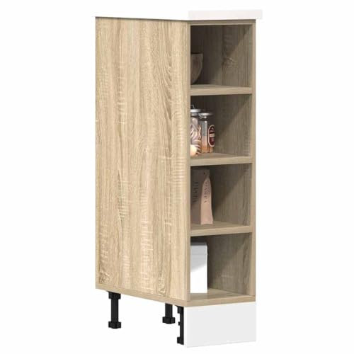HOMTAKIE Armario bajo roble Sonoma 20x44,5x81,5 cm Madera de ingeniería