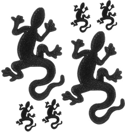 EXCEART 6 Stück Banner Hosen Dekorative Patches Süße Patches Abriebfeste Kleidungsflicken Mantelflicken Selber Machen Massenpflaster Schal Patch Hut Zubehör Black Stoff