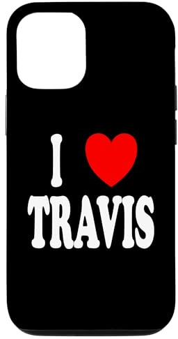 Vorname Travis I Love Travis Hülle für iPhone 12/12 Pro